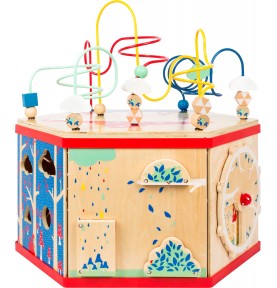 Deluxe Farm Wooden XL Activity Cube & Stool - Product in use view 8