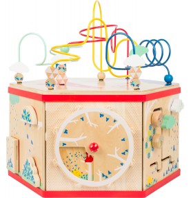 Deluxe Farm Wooden XL Activity Cube & Stool - Product in use view 13