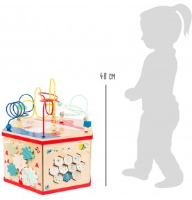 Deluxe Farm Wooden XL Activity Cube & Stool - Product in use view 15