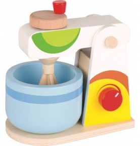 Wooden Stand Mixer & Baking Toy Kitchen Playset - Montessori Educational Toy
