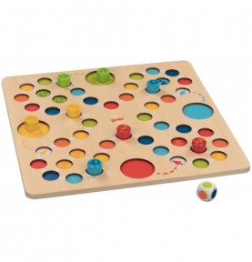 My First Colour Ludo Board Game - Montessori Wooden Educational Toy
