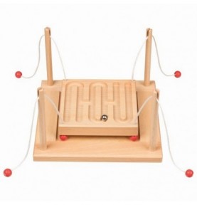 Double-Sided Wooden Ball Maze Game - Montessori Educational Toy