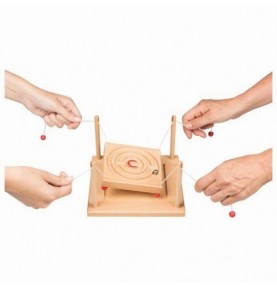 Double-Sided Wooden Ball Maze Game - Detailed view - Montessori toy