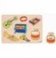 Pastel Musical Animals Wooden Sound Peg Puzzle