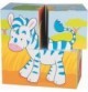 Wooden Animal 2-Cube Puzzle - 6 Animals in 1