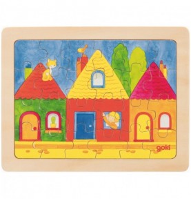 24-Piece Wooden Frame Jigsaw Puzzle - Sensory learning and motor skills details