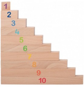 Large Wooden Maths Calculation Rods - Montessori Educational Toy