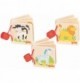Pocket Mini Wooden Picture Book for Babies