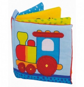 Baby Fabric Activity Book with Squeaker - Montessori Wooden Educational Toy