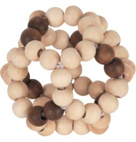 Flexible Wooden Clutching Ball Rattle - Montessori Educational Toy