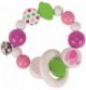 Flexible Wooden Ball Rattle - Pastel Pink