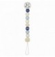 Scandinavian Navy & Mustard Wooden Dummy Clip