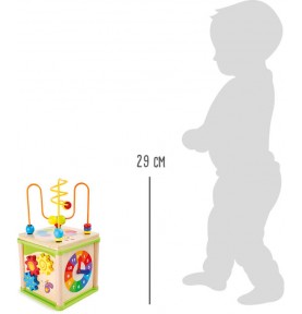 Garden Minibeasts Wooden Sensory Activity Cube - In-Use Lifestyle View 6