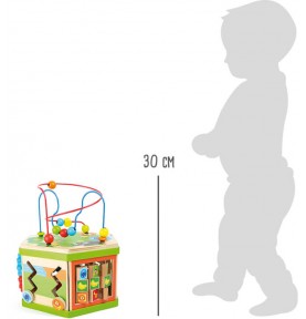 Savannah Hexagonal Motor Skills Activity Cube - Wooden Safari - In-Use Lifestyle View 7