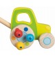 Wooden Push-Along Farm Tractor with Rattle Beads