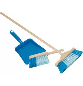 Montessori Wooden Cleaning Set - Blue - Educational Learning Toy