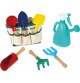 Children's Gardening Bag Set - 6 Tools & Watering Can