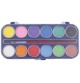 Children's Watercolour Paint Box - 12 Colours & Brush