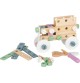 Wooden Vehicle Construction Set - Grey & Yellow Dumper
