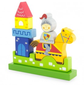 Magnetic Wooden Knight & Castle Jigsaw Puzzle