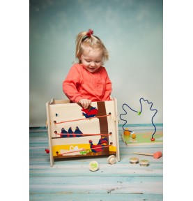 Deluxe Farm Wooden XL Activity Cube & Stool