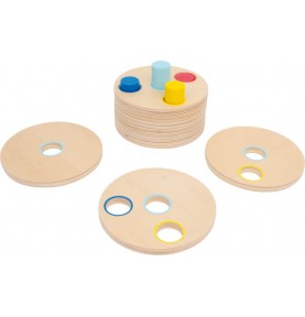 Logisteck 8-Column Wooden Colour Stacking Peg Base - Detailed View & Craftsmanship