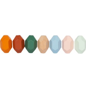 Wooden Stacking Balancing Stones - Natural River Rocks - Close-up on Quality & Finish