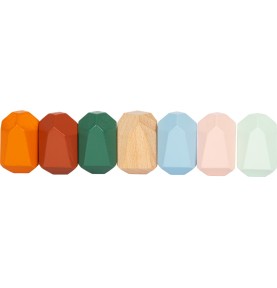 Wooden Stacking Balancing Stones - Natural River Rocks - In-Use Lifestyle View 6