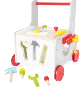 Handyman Wooden Baby Walker & Tool Truck - Play Details & Elements
