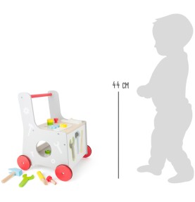 Handyman Wooden Baby Walker & Tool Truck - In-Use Perspective