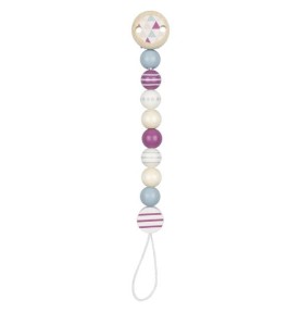 Scandinavian Violet & Grey Wooden Dummy Clip - Montessori Wooden Educational Toy