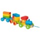 Large Wooden Train Set - Montessori Shape Sorting Wagon