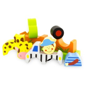 Magnetic Wooden Savannah Safari Animal Puzzle