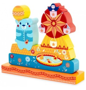 Magnetic Wooden Funfair Carnival Jigsaw Puzzle