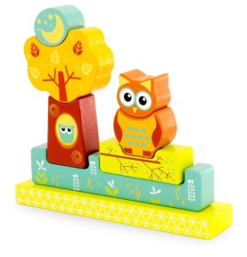 Magnetic Wooden Forest Owls Jigsaw Puzzle