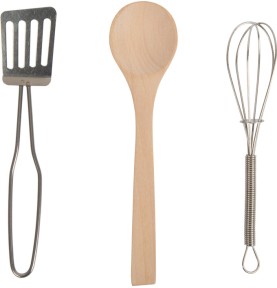 Little Chef Wooden Cooking & Dress-Up Pretend Play Set - Play Details & Elements
