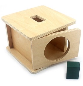 Montessori Rectangular Shape Inset & Drop Box - Montessori Wooden Educational Toy