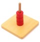 Montessori Vertical Dowel & Chunky Wooden Discs