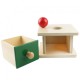 Montessori Wooden Object Permanence Box with Drawer & Ball