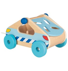 Wooden Car Shape Sorter Toy - Full Set Overview