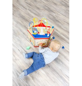 Deluxe XL Multi-Activity Cube & Sensory Motor Station - In-Use Lifestyle View 19