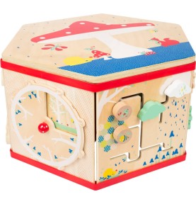 Deluxe XL Multi-Activity Cube & Sensory Motor Station - Overview - Montessori Toy