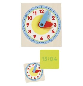 Montessori Wooden Time-Telling Learning Clock Box Set - Detailed View & Craftsmanship