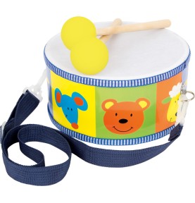 Wooden Toy Drum & Drumsticks - First Musical Percussion - Montessori Wooden Educational Toy