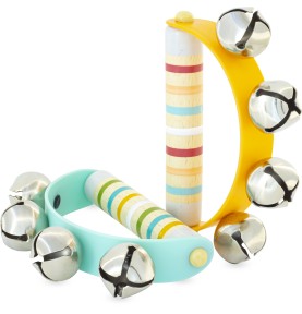 Baby rattle with bells - baby musical instruments