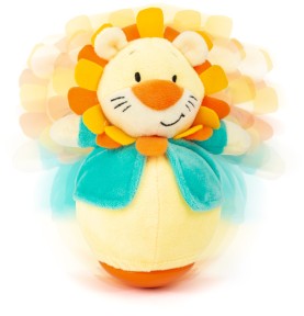 Lion Roly-Poly Wobbler Soft Cuddly Toy - Detailed View & Craftsmanship