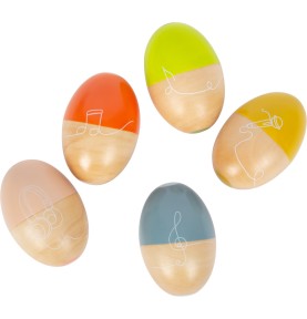 Montessori Wooden Sound Shaker Egg - White Note - Wooden Educational Toy