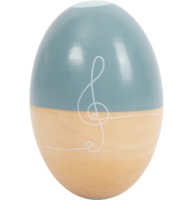 Montessori Wooden Sound Shaker Egg - White Note - In-Use Lifestyle View 8