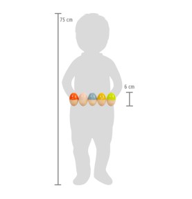 Montessori Wooden Sound Shaker Egg - White Note - In-Use Lifestyle View 13