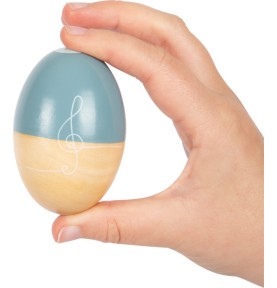 Montessori Wooden Sound Shaker Egg - White Note - Elements & Play Details